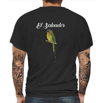 El Salvador Torogoz National Bird Salvadorian Pupusas Flag Mens Back Print T-shirt | Favorety AU