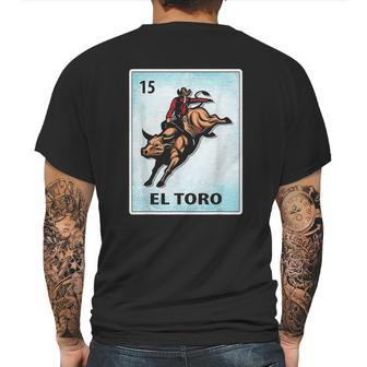 El Toro Mexican Bull Riding Cards Mens Back Print T-shirt | Favorety DE