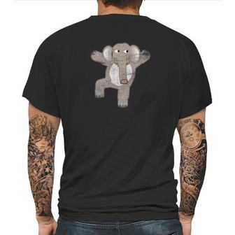 Elephant Tree Of Woe Yoga Elephant Mens Back Print T-shirt | Favorety CA