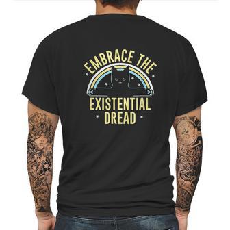 Embrace The Existential Dread Mens Back Print T-shirt | Favorety