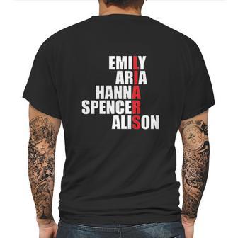 Emily Aria Hanna Spencer Alison Mens Back Print T-shirt | Favorety CA