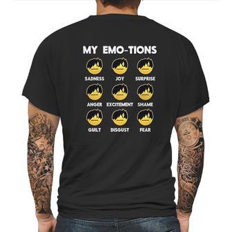 Emojis Emo Emojis Funny Faces Meme Graphic Mens Back Print T-shirt | Favorety