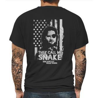 Escape From New York Snake Flag Mens Back Print T-shirt | Favorety CA