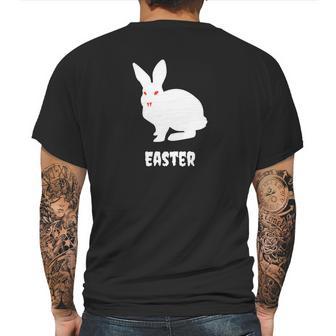 Evil Easter Bunny Rabbit Anti Holiday Pastel Goth Top Mens Back Print T-shirt | Favorety