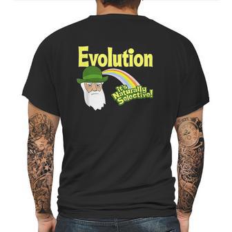 Evolution It Is Naturally Selective Charles Darwin Mens Back Print T-shirt | Favorety