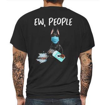 Ew People Dog Doberman Pinscher Mens Back Print T-shirt | Favorety UK