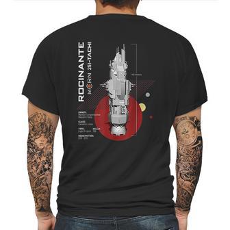 The Expanse Rocinante Ship Mens Back Print T-shirt | Favorety