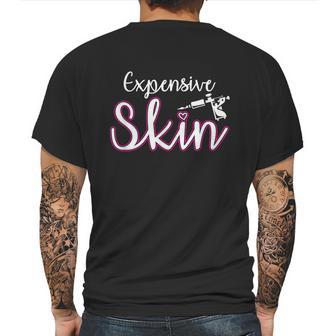 Expensive Skin Tattoo Artist Machine Inked Skin Beards Mens Back Print T-shirt | Favorety