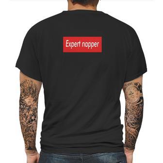 Expert Napper Mens Back Print T-shirt | Favorety