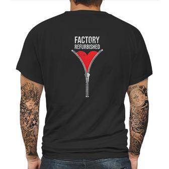 Factory Refurbished Heart Surgery Zipper Club Fake Pocket Mens Back Print T-shirt | Favorety UK