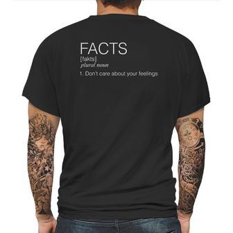 Facts Dont Care About Your Feelings Sjw Red Pill Idw Mens Back Print T-shirt | Favorety AU