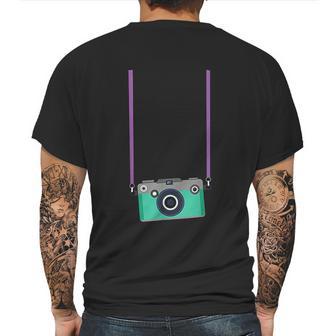 Fake Tourist Camera Graphic Mens Back Print T-shirt | Favorety UK