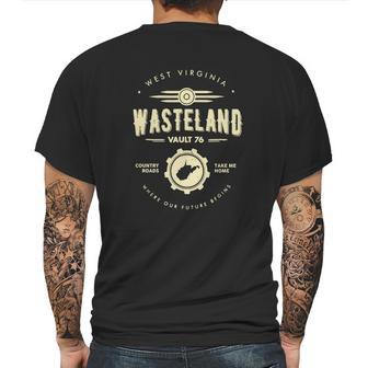 Fallout 76 Wasteland Vault 76 West Virgina Mens Back Print T-shirt | Favorety UK