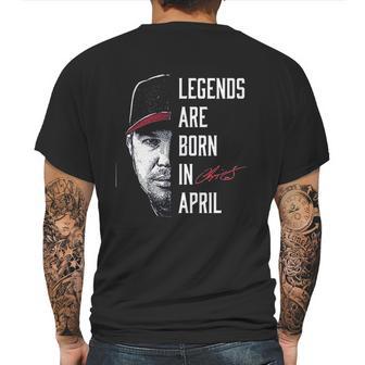 Fanprint Chipper Jones Legends Are Born In April Mens Back Print T-shirt | Favorety DE