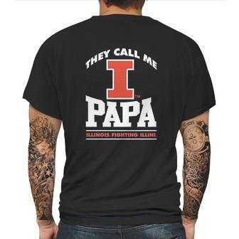 Fanprint Illinois Fighting Illini They Call Me Papa Mens Back Print T-shirt | Favorety DE