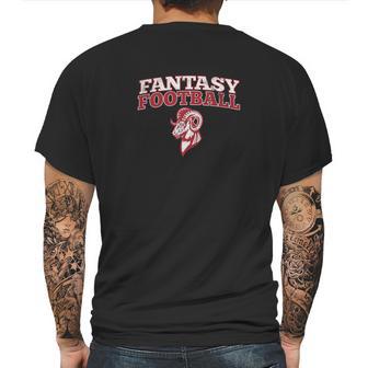 Fantasy Football Goat Bragging Rights Mens Back Print T-shirt | Favorety