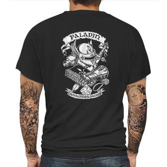 Fantasy Rpg Paladin Mens Back Print T-shirt | Favorety AU