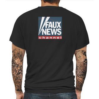 Faux News Channel Mens Back Print T-shirt | Favorety AU