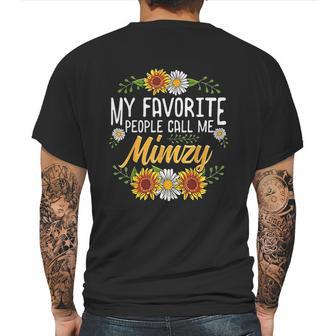 My Favorite People Call Me Mimzy Mens Back Print T-shirt | Favorety AU