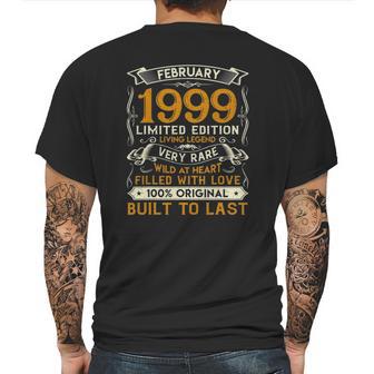 February 1999 23 Years Old 23Rd Birthday Gifts Mens Back Print T-shirt | Favorety