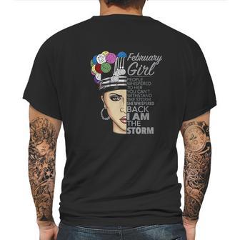 February Girl I Am The Storm Hmong Mens Back Print T-shirt | Favorety AU