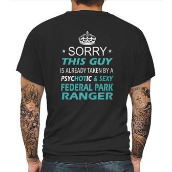 Federal Park Ranger Mens Back Print T-shirt | Favorety