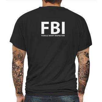 Female Body Inspector Mens Back Print T-shirt | Favorety DE