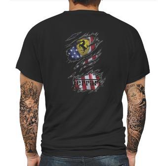 Ferrari Fan Us Ferrari Fan Us Ferrari Fan Us Mens Back Print T-shirt | Favorety CA