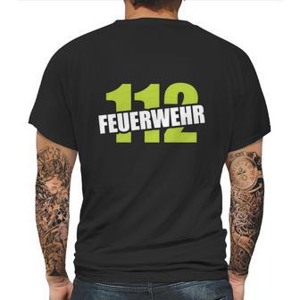 Feuerwehr 112 Shirt Feuerwehrmann Ffw Helfer Retter Mens Back Print T-shirt | Favorety AU