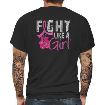 Fight Like A Girl Canker Boxing Glove Mens Back Print T-shirt | Favorety DE