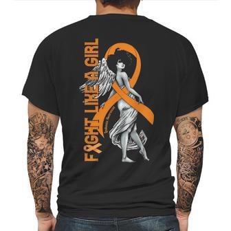 Fight Like A Leukemia Girl Mens Back Print T-shirt | Favorety UK