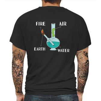 Fire Air Earth Water All Elements In One Bong Mens Back Print T-shirt | Favorety CA