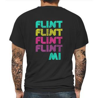 Flint Michigan Fun Gift From Your Hometown Mens Back Print T-shirt | Favorety UK