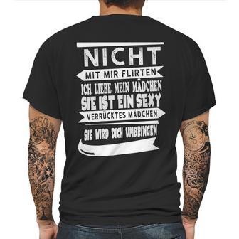 Flirte Nicht Mit Mir Mens Back Print T-shirt | Favorety DE