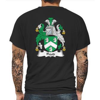 Flood Coat Of Arms Irish Family Crests Mens Back Print T-shirt | Favorety