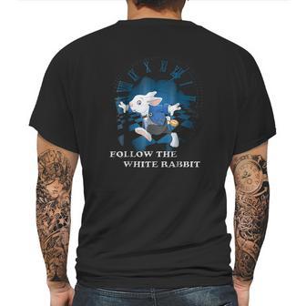 Follow The White Rabbit Mens Back Print T-shirt | Favorety UK