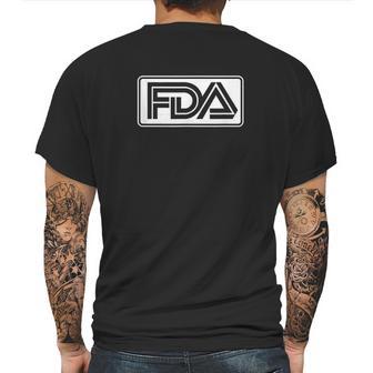 Food And Drug Administration Logo Mens Back Print T-shirt | Favorety