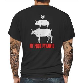 My Food Pyramid Shirt - Meat Lover Tshirt Mens Back Print T-shirt | Favorety CA