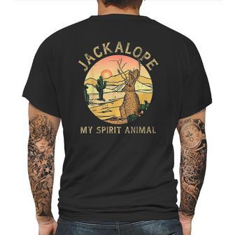 Forest Jackrabbit Desert Jackalope Mens Back Print T-shirt | Favorety UK