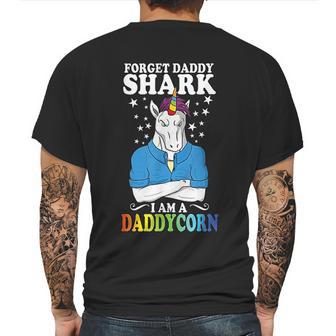 Forget Daddy Shark I Am A Daddycorn Unicorn Fathers Day Mens Back Print T-shirt | Favorety AU