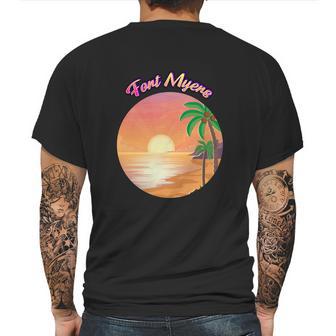 Fort Myers Florida Summer Vacation Souvenir Graphic Design Printed Casual Daily Basic Mens Back Print T-shirt | Favorety AU