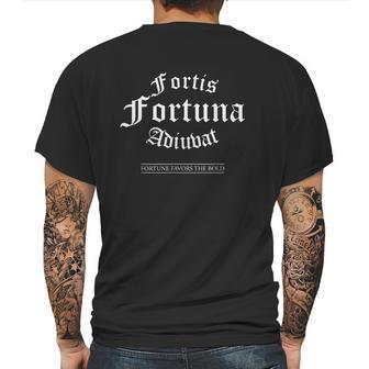 Fortis Fortuna Adiuvat Latin Quote Mens Back Print T-shirt | Favorety DE