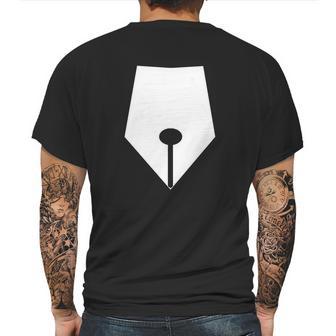 Fountain Pen T-Shirt Writing Writer Author Graphic Tee Mens Back Print T-shirt | Favorety UK