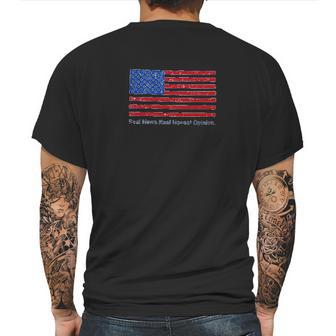 Fox News Channel Real News Mens Back Print T-shirt | Favorety