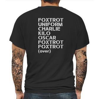 Foxtrot Uniform Charlie Kilo Oscar Funny Tee Mens Back Print T-shirt | Favorety UK