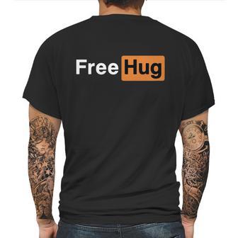 Free Hugs Pornhub Logo Parody Mens Back Print T-shirt | Favorety UK