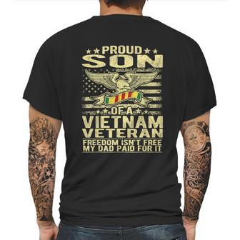 Freedom Isnt Free Proud Son Of A Vietnam Veteran Gift Graphic Design Printed Casual Daily Basic Mens Back Print T-shirt | Favorety