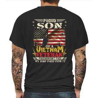 Freedom Isnt Freegreat Giftproud Son Of A Vietnam Veteran Dad Gift Graphic Design Printed Casual Daily Basic Mens Back Print T-shirt | Favorety