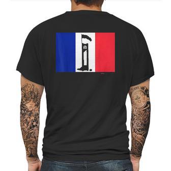 French Flag Guillotine France Paris Bastille Day Mens Back Print T-shirt | Favorety CA