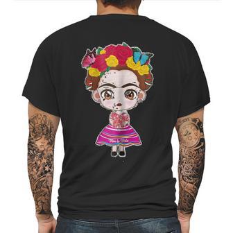 Frida Kahlo Cute Chibi Mens Back Print T-shirt | Favorety UK